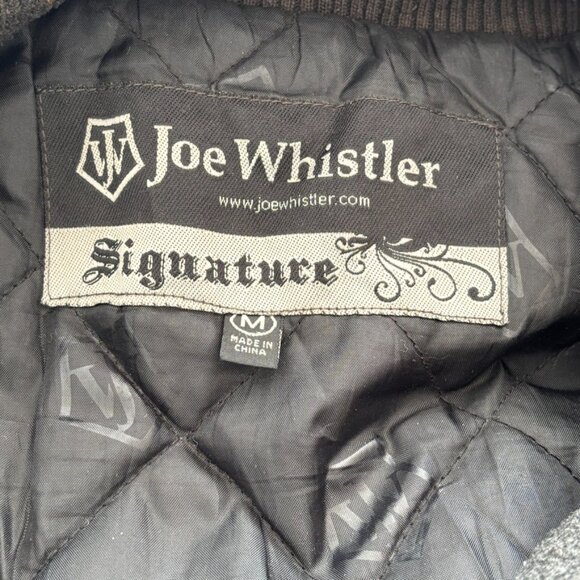 JOE WHISTLER Wool Blend Quilted Bomber Jacket  Military Utility Field  MEN'S M - Picture 8 of 12